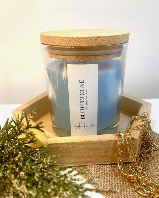 Bleu cologne candle