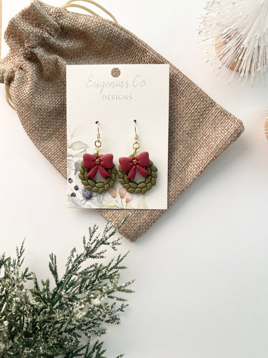 Christmas Wreath Dangles